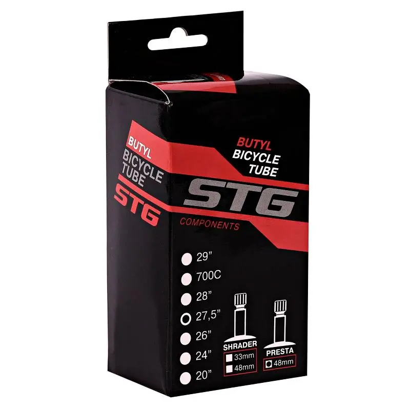 Велокамера STG 27.5*1.75/1.95 велониппель 48мм от магазина Супер Спорт